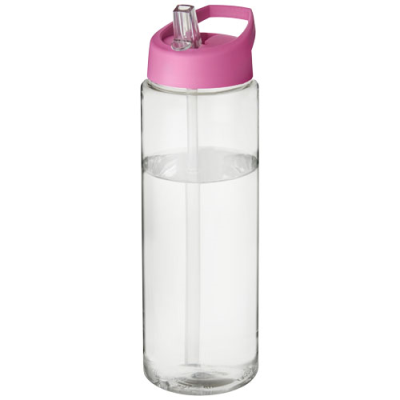 Picture of H2O ACTIVE® VIBE 850 ML SPOUT LID SPORTS BOTTLE in Clear Transparent & Pink