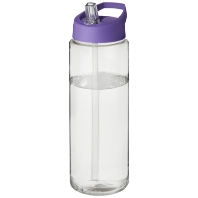 Picture of H2O ACTIVE® VIBE 850 ML SPOUT LID SPORTS BOTTLE in Clear Transparent & Purple