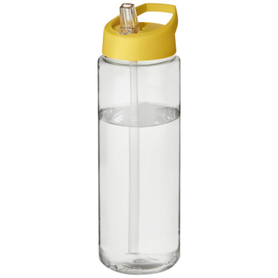 Picture of H2O ACTIVE® VIBE 850 ML SPOUT LID SPORTS BOTTLE in Clear Transparent & Yellow