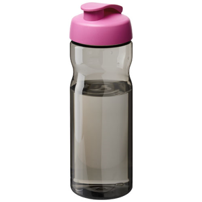Picture of H2O ACTIVE® ECO BASE 650 ML FLIP LID SPORTS BOTTLE in Charcoal & Magenta.