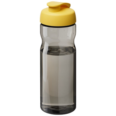 Picture of H2O ACTIVE® ECO BASE 650 ML FLIP LID SPORTS BOTTLE in Charcoal & Yellow.