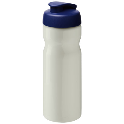 Picture of H2O ACTIVE® ECO BASE 650 ML FLIP LID SPORTS BOTTLE in Ivory White & Blue.