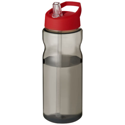 Picture of H2O ACTIVE® ECO BASE 650 ML SPOUT LID SPORTS BOTTLE in Charcoal & Red