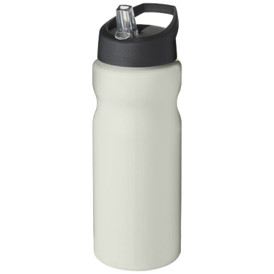 Picture of H2O ACTIVE® ECO BASE 650 ML SPOUT LID SPORTS BOTTLE in Ivory White & Solid Black