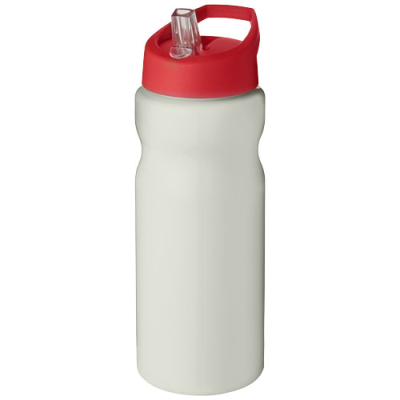 Picture of H2O ACTIVE® ECO BASE 650 ML SPOUT LID SPORTS BOTTLE in Ivory White & Red