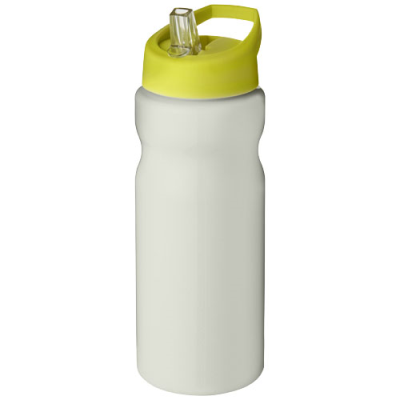 Picture of H2O ACTIVE® ECO BASE 650 ML SPOUT LID SPORTS BOTTLE in Ivory White & Lime.