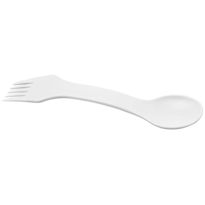 Picture of EPSY PURE 3-IN-1 SPOON, FORK AND KNIFE in White.