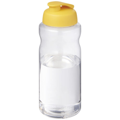 Picture of H2O ACTIVE® BIG BASE 1 LITRE FLIP LID SPORTS BOTTLE in Yellow.