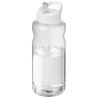 Picture of H2O ACTIVE® BIG BASE 1 LITRE SPOUT LID SPORTS BOTTLE in White