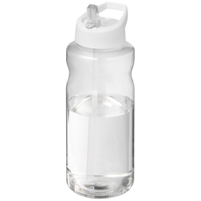 Picture of H2O ACTIVE® BIG BASE 1 LITRE SPOUT LID SPORTS BOTTLE in White.