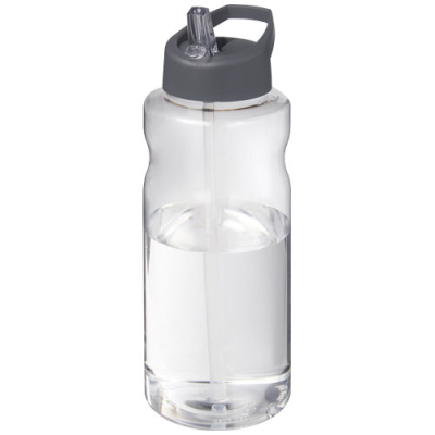 Picture of H2O ACTIVE® BIG BASE 1 LITRE SPOUT LID SPORTS BOTTLE in Grey
