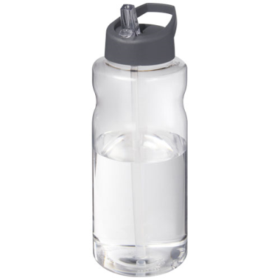 Picture of H2O ACTIVE® BIG BASE 1 LITRE SPOUT LID SPORTS BOTTLE in Grey.