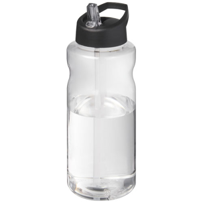 Picture of H2O ACTIVE® BIG BASE 1 LITRE SPOUT LID SPORTS BOTTLE in Solid Black