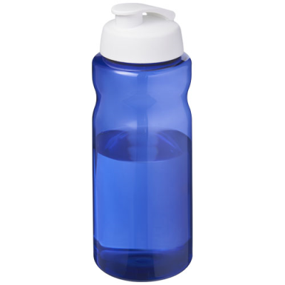 Picture of H2O ACTIVE® ECO BIG BASE 1 LITRE FLIP LID SPORTS BOTTLE in Blue & White.