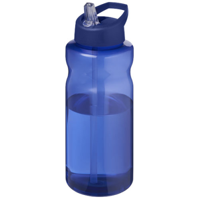 Picture of H2O ACTIVE® ECO BIG BASE 1 LITRE SPOUT LID SPORTS BOTTLE in Blue & Blue.