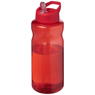 Picture of H2O ACTIVE® ECO BIG BASE 1 LITRE SPOUT LID SPORTS BOTTLE in Red & Red
