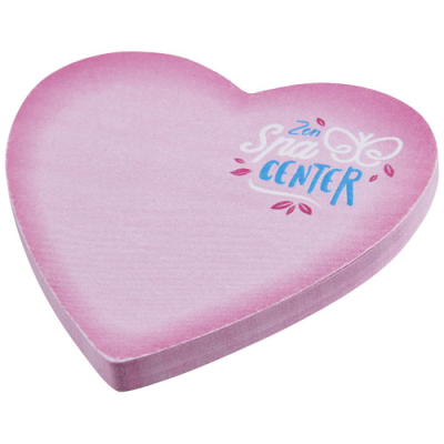 Picture of STICKY-MATE® HEART-SHAPED RECYCLED STICKY NOTES in White