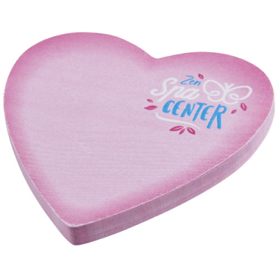 Picture of STICKY-MATE® HEART-SHAPED RECYCLED STICKY NOTES in White.