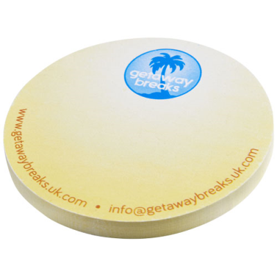 Picture of STICKY-MATE® CIRCLE-SHAPED RECYCLED STICKY NOTES in White