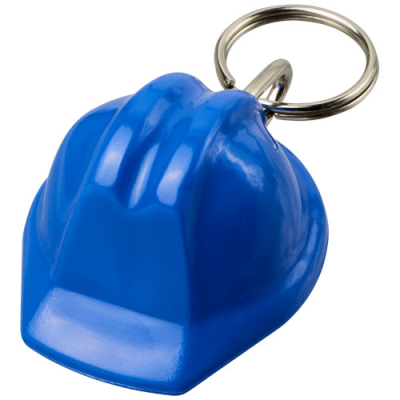 Picture of KOLT HARD HAT-SHAPED RECYCLED KEYRING CHAIN in Blue.