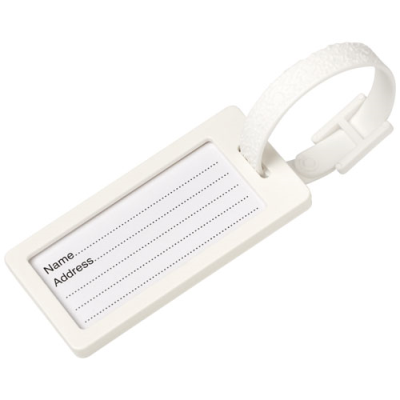 Picture of RIVER RECYCLED WINDOW LUGGAGE TAG in White