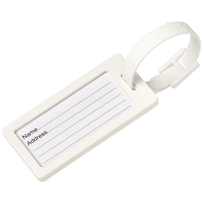 Picture of RIVER RECYCLED WINDOW LUGGAGE TAG in White.