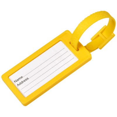 Picture of RIVER RECYCLED WINDOW LUGGAGE TAG in Yellow
