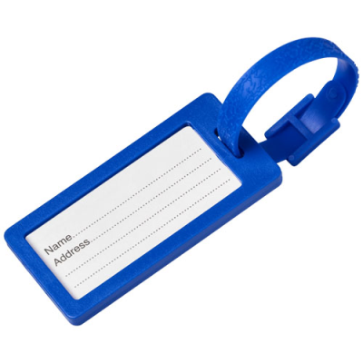 Picture of RIVER RECYCLED WINDOW LUGGAGE TAG in Blue