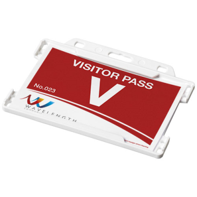 Picture of VEGA RECYCLED PLASTIC CARD HOLDER in White.