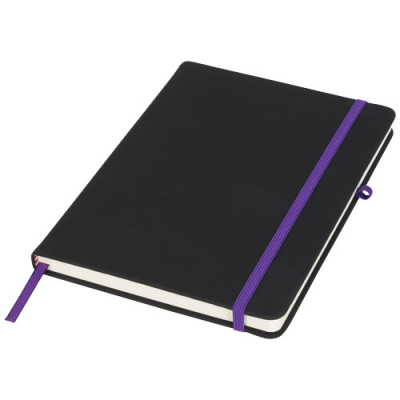 Picture of NOIR MEDIUM NOTE BOOK in Solid Black & Purple