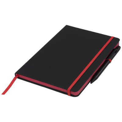 Picture of NOIR EDGE MEDIUM NOTE BOOK in Solid Black & Red.