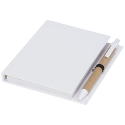Picture of COLOURS COMBO PAD with Pen in White Solid