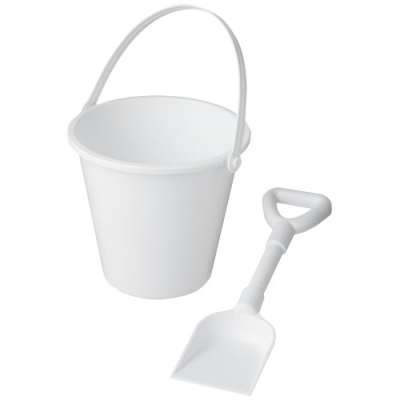 Picture of TIDES RECYCLED BEACH BUCKET AND SPADE in White.