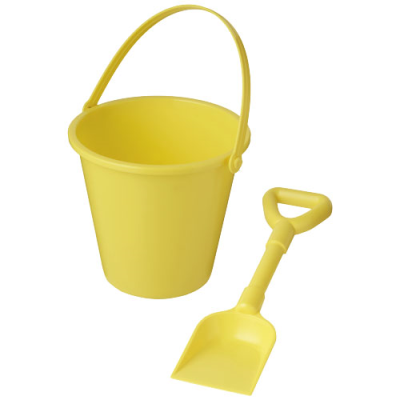 Picture of TIDES RECYCLED BEACH BUCKET AND SPADE in Yellow.