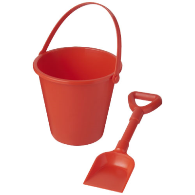 Picture of TIDES RECYCLED BEACH BUCKET AND SPADE in Red