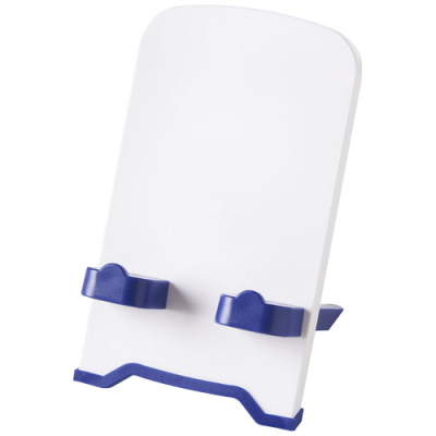 Picture of THE DOK PHONE STAND in Blue & White.