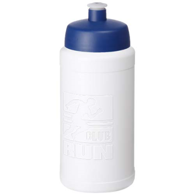 Picture of BASELINE RISE 500 ML SPORT BOTTLE in White & Blue.