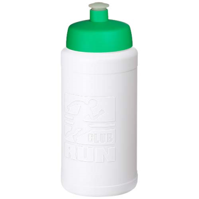 Picture of BASELINE RISE 500 ML SPORT BOTTLE in White & Green.