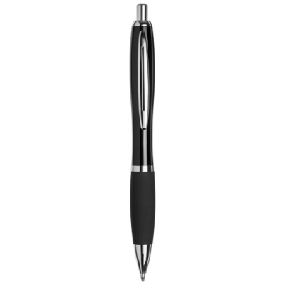 Picture of CURVY BALL PEN with Metal Barrel in Solid Black