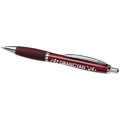 Picture of METAL CURVY BALL PEN-RD in Red