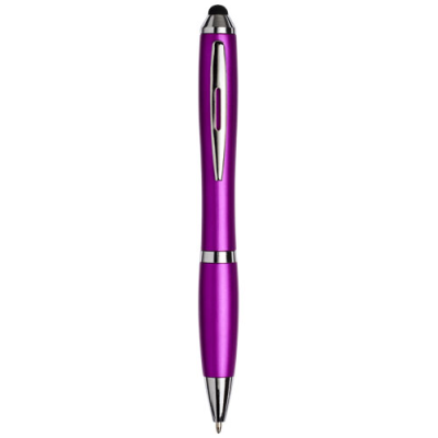 Picture of CURVY STYLUS BALL PEN in Pink.