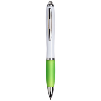 Picture of WHITE CURVY BALL PEN: Lime: in Lime