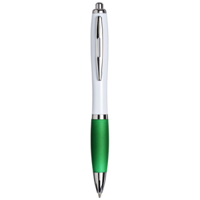 Picture of WHITE CURVY BALL PEN: Green: in Green