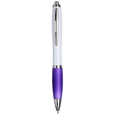 Picture of WHITE CURVY BALL PEN: Purple: in Purple