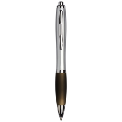 Picture of CURVY BALL PEN in Silver-charcoal