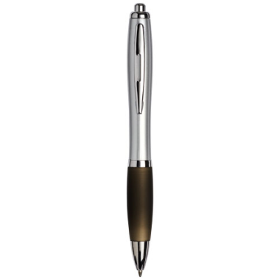 Picture of CURVY BALL PEN in Silver & Charcoal