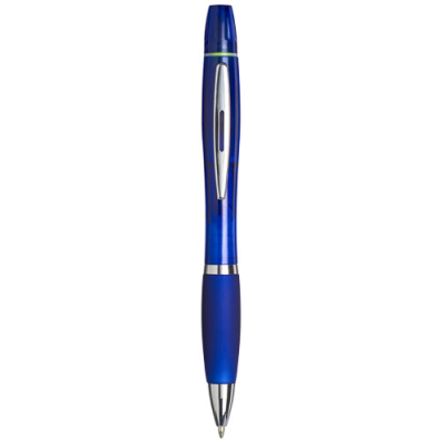 Picture of CURVY BALL PEN with Highlighter in Blue