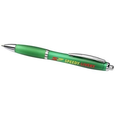 Picture of FROSTED CURVY BALL PEN-GR in Green