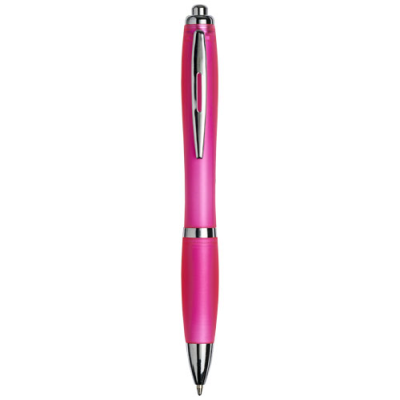 Picture of CURVY BALL PEN with Frosted Barrel & Grip in Pink