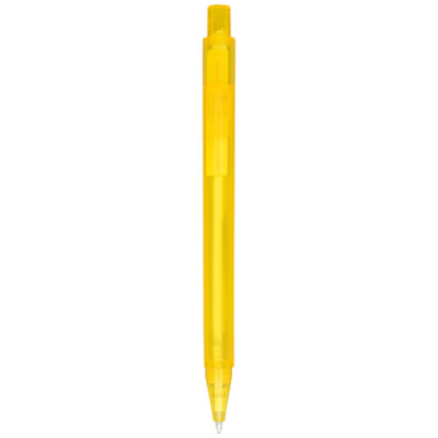 Picture of CALYPSO FROSTED BALL PEN in Frosted Yellow.